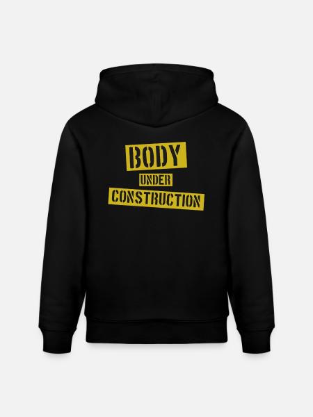 Body under Construction - Stanley/Stella CRUISER Unisex Organic Hoodie - black