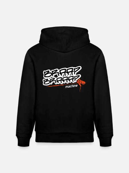 Braap braaap machine - Stanley/Stella Unisex Bio-Hoodie CRUISER - Schwarz