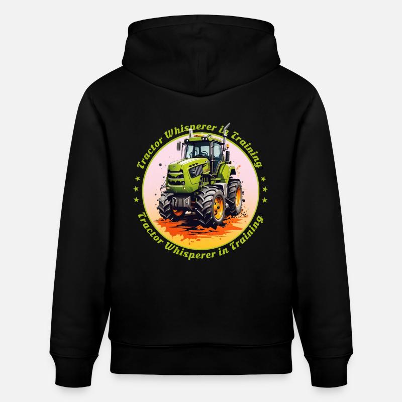 Traktorflüsterer in der Ausbildung - Stanley/Stella Unisex Bio-Hoodie CRUISER - Schwarz