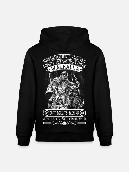 Walhalla ruft nach dir - Stanley/Stella Unisex Bio-Hoodie CRUISER  - Schwarz