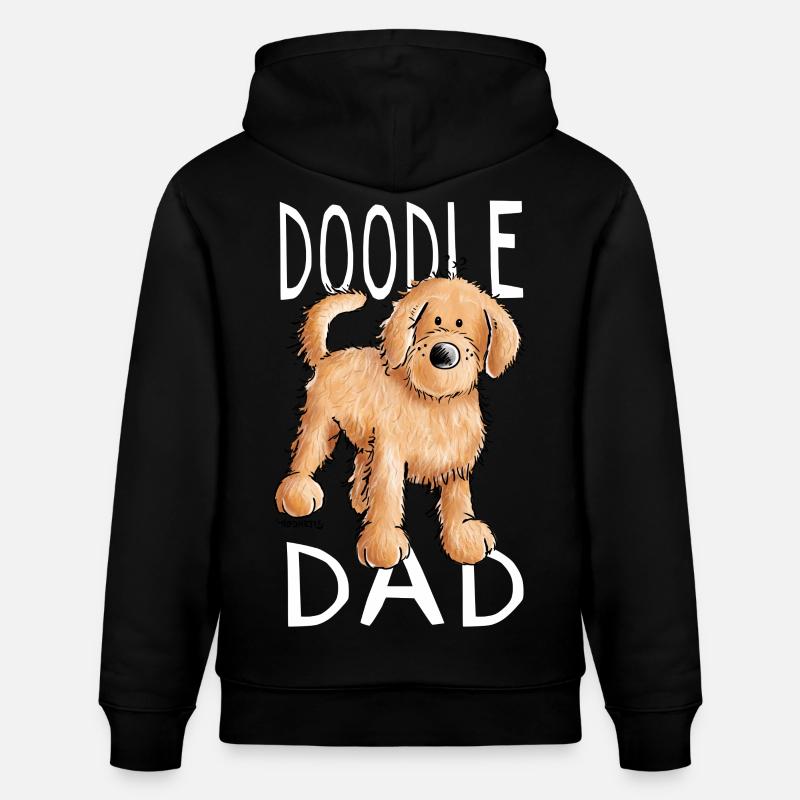 Drôle Doodle Chien - Cadeau - Sweat à capuche bio CRUISER Stanley/Stella Unisexe - noir