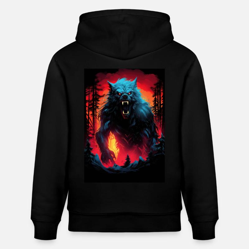 Loup-garou Werwolf - Sweat à capuche bio CRUISER Stanley/Stella Unisexe - noir