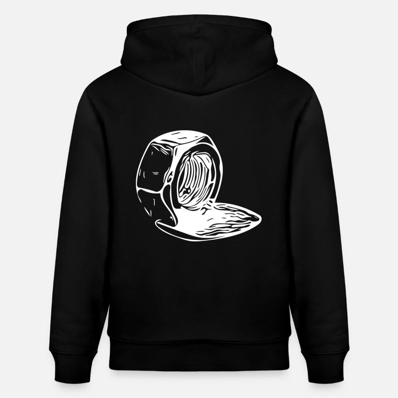 Screw nut vertically melted - Stanley/Stella CRUISER Unisex Organic Hoodie - black