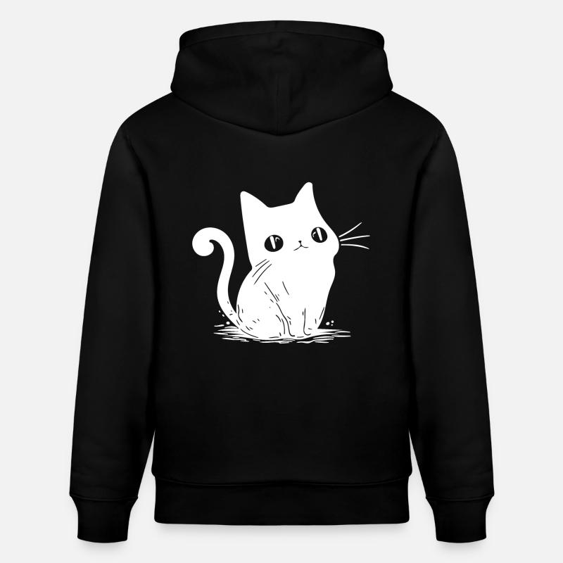 Kleines Süsses Kätzchen - Stanley/Stella Unisex Bio-Hoodie CRUISER  - Schwarz