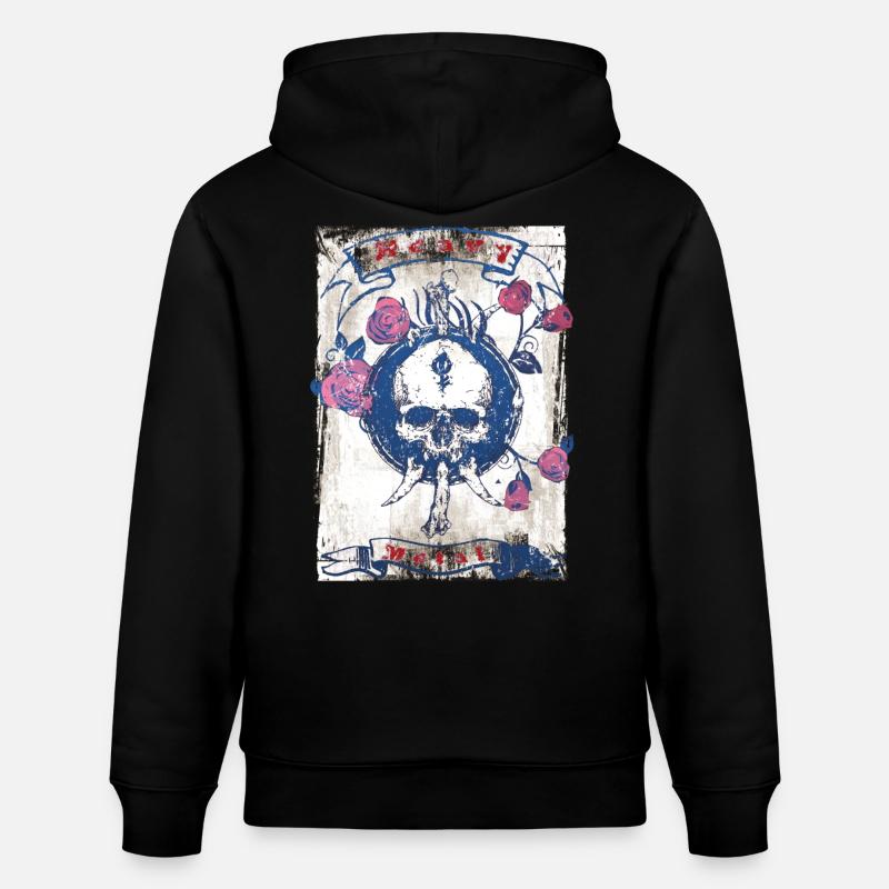 Heavy Rock Musique Rock - Sweat à capuche bio CRUISER Stanley/Stella Unisexe - noir