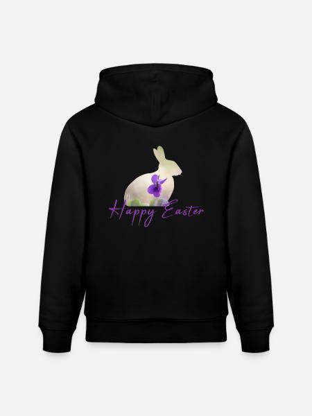 Happy Easter - Stanley/Stella CRUISER Unisex Organic Hoodie - black