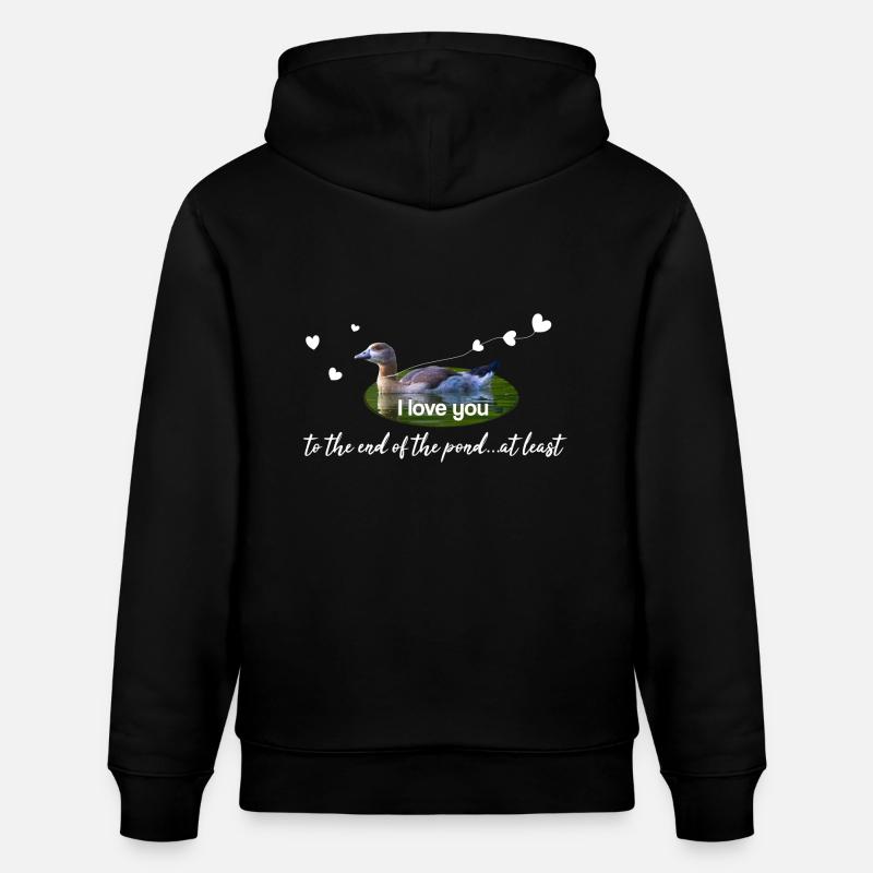 je t’aime je t’aime - Sweat à capuche bio CRUISER Stanley/Stella Unisexe - noir