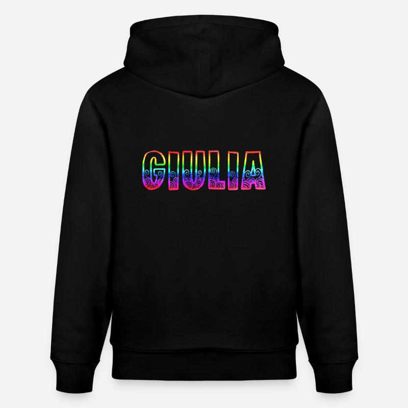 giulia rs regenbogen - Stanley/Stella Unisex Bio-Hoodie CRUISER  - Schwarz