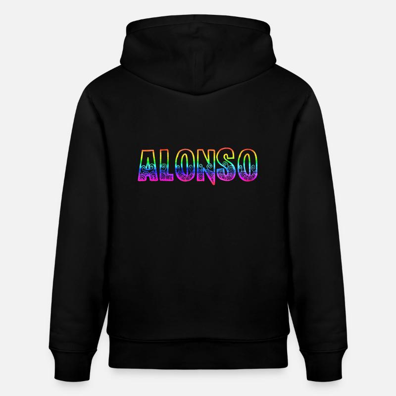 Alonso RS Arc-en-ciel - Sweat à capuche bio CRUISER Stanley/Stella Unisexe - noir