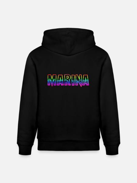 marina rs rainbow - Stanley/Stella CRUISER Unisex Organic Hoodie - black