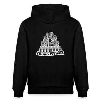 Fuck The System, Bring Out The Sound Systems - Sweat à capuche bio CRUISER Stanley/Stella Unisexe - noir - Dos - Alina (178cm)