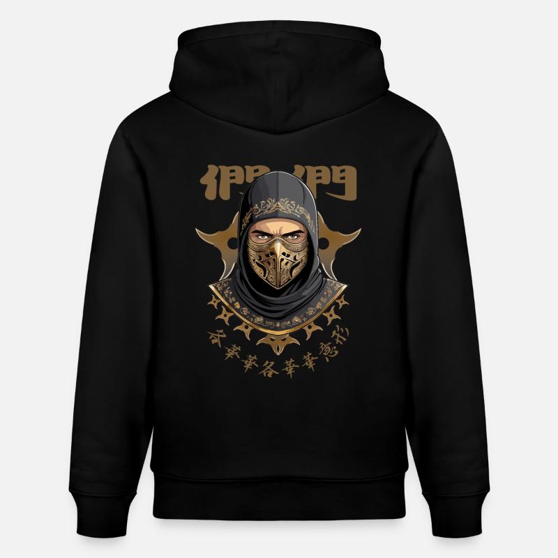 Ninja Samurai Krieger - Stanley/Stella Unisex Bio-Hoodie CRUISER  - Schwarz