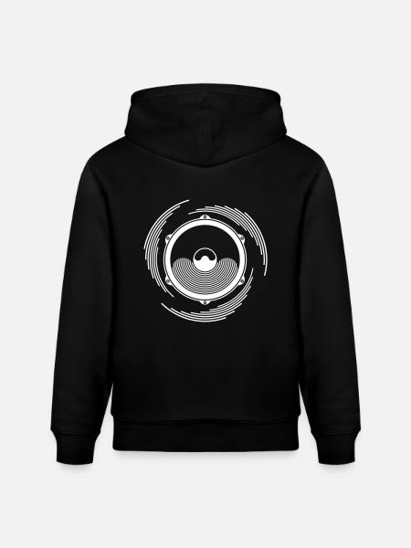 Tekno 23 Spiral Speaker - Stanley/Stella CRUISER Unisex Organic Hoodie - black