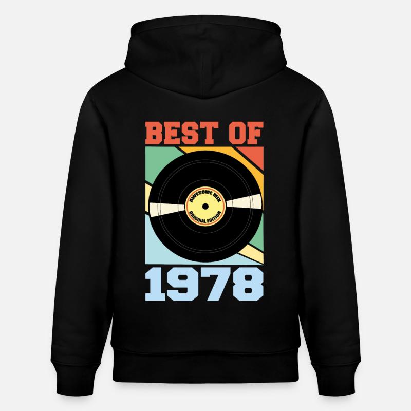 Le meilleur de 1978 - Sweat à capuche bio CRUISER Stanley/Stella Unisexe - noir
