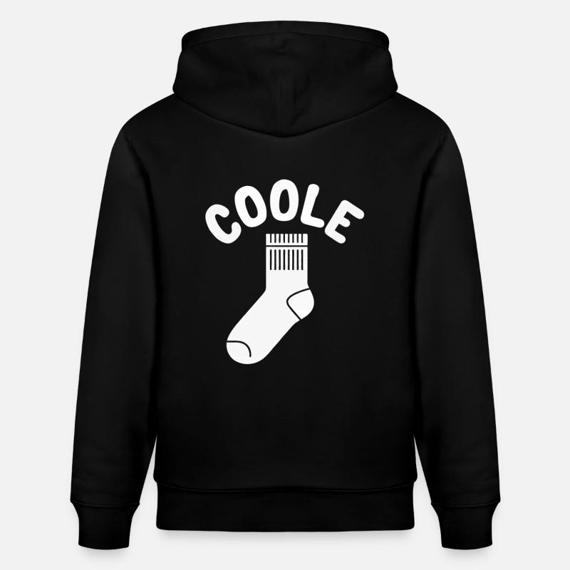 Chaussette cool - design motivant amusant - Sweat à capuche bio CRUISER Stanley/Stella Unisexe - noir