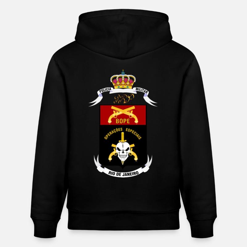 BOPE - Stanley/Stella CRUISER økologisk unisex-hettegenser - svart