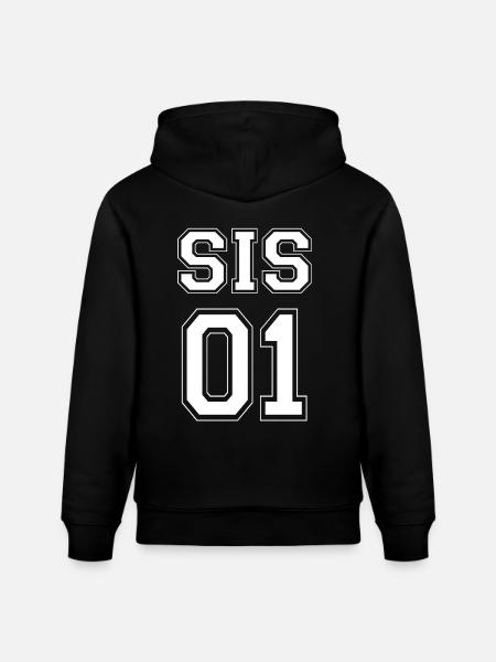 SIS 01 - White Edition - Stanley/Stella CRUISER Unisex Organic Hoodie - black