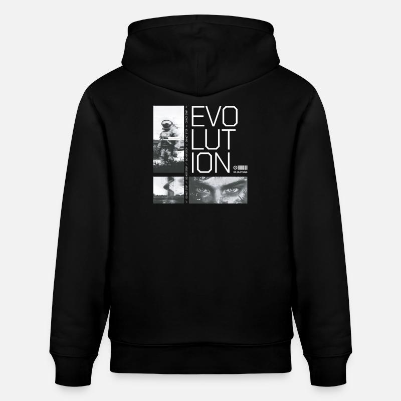 Evolution - do not stop - Stanley/Stella Unisex Bio-Hoodie CRUISER  - Schwarz