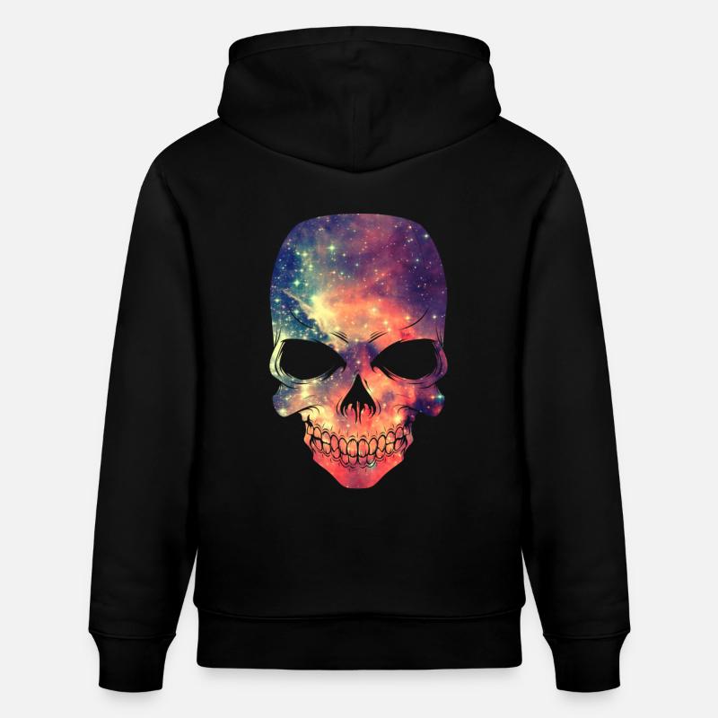 Universe - Space - Galaxy Skull - Sweat à capuche bio CRUISER Stanley/Stella Unisexe - noir