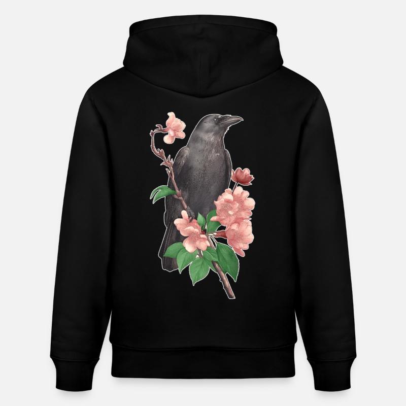Corbeau - Sweat à capuche bio CRUISER Stanley/Stella Unisexe - noir