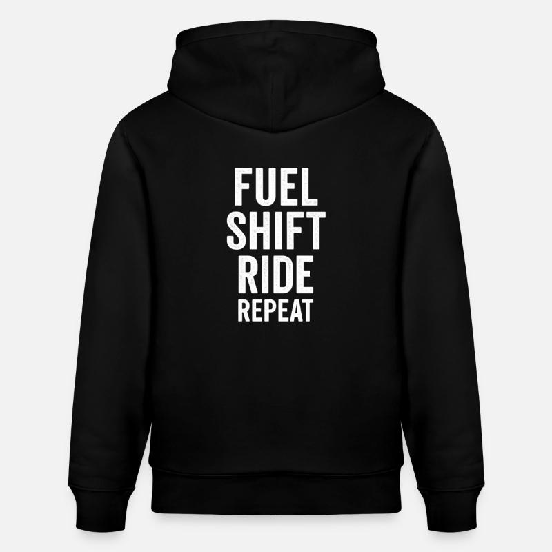 Mouvement du cycle énergétique - Sweat à capuche bio CRUISER Stanley/Stella Unisexe - noir