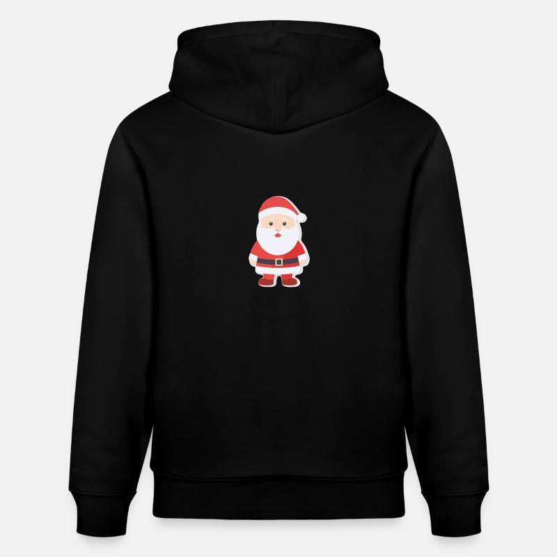 Père Noël - illustration - Sweat à capuche bio CRUISER Stanley/Stella Unisexe - noir