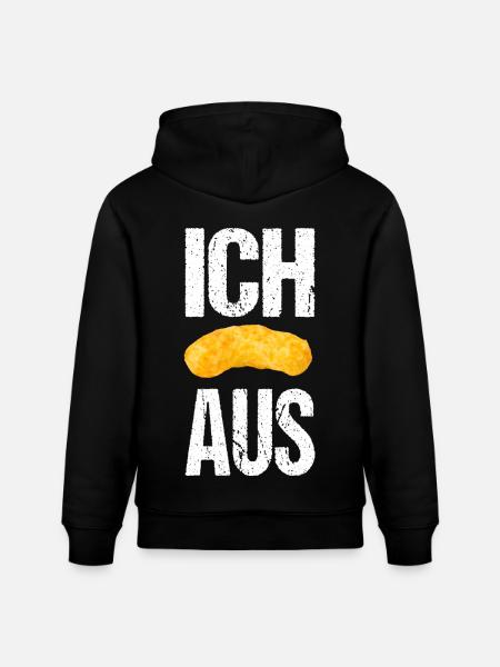 Ich flip aus Erdnussflips - Stanley/Stella Unisex Bio-Hoodie CRUISER  - Schwarz
