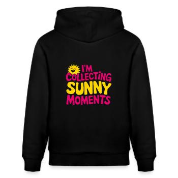 Sunny Summer Moments Vibes Summer Sun - Stanley/Stella CRUISER Unisex Organic Hoodie - black - Back - Alina (178cm)