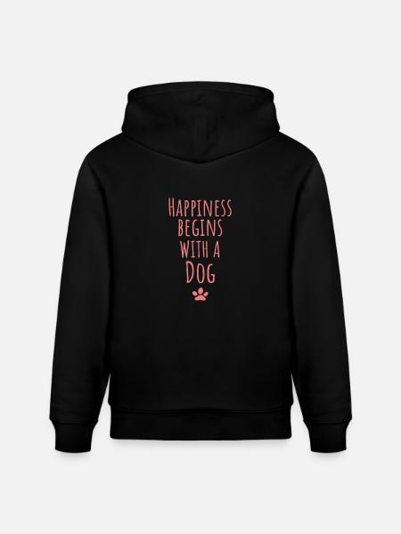 Dogs Saying - Stanley/Stella CRUISER Unisex Organic Hoodie - black