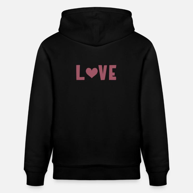 Amour - Sweat à capuche bio CRUISER Stanley/Stella Unisexe - noir