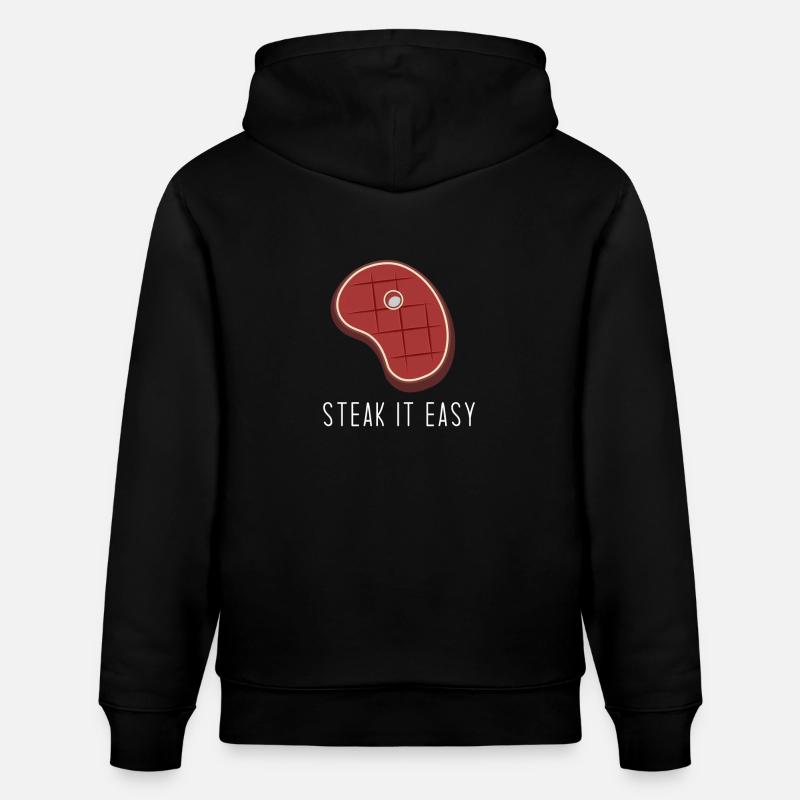 Steak it easy - Sweat à capuche bio CRUISER Stanley/Stella Unisexe - noir