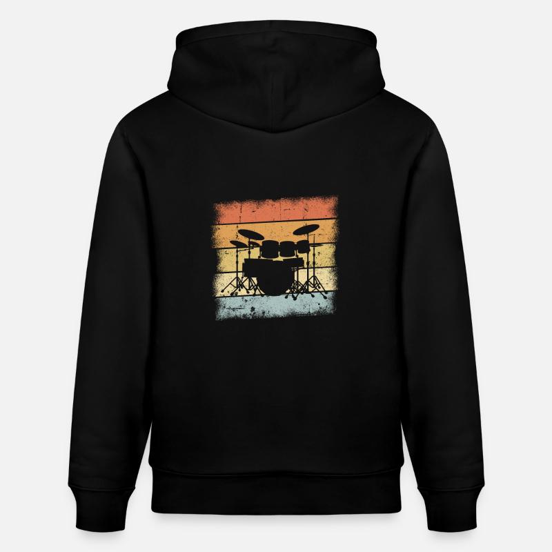 Drummer Geschenk - Stanley/Stella Unisex Bio-Hoodie CRUISER - Schwarz