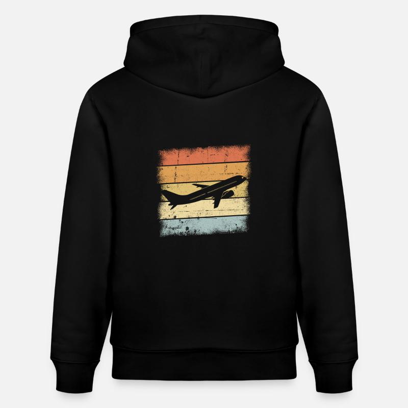Pilot Geschenk - Stanley/Stella Unisex Bio-Hoodie CRUISER - Schwarz