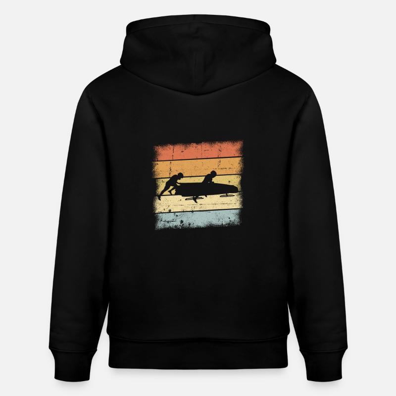 Bob Sled Coucher de soleil - Sweat à capuche bio CRUISER Stanley/Stella Unisexe - noir