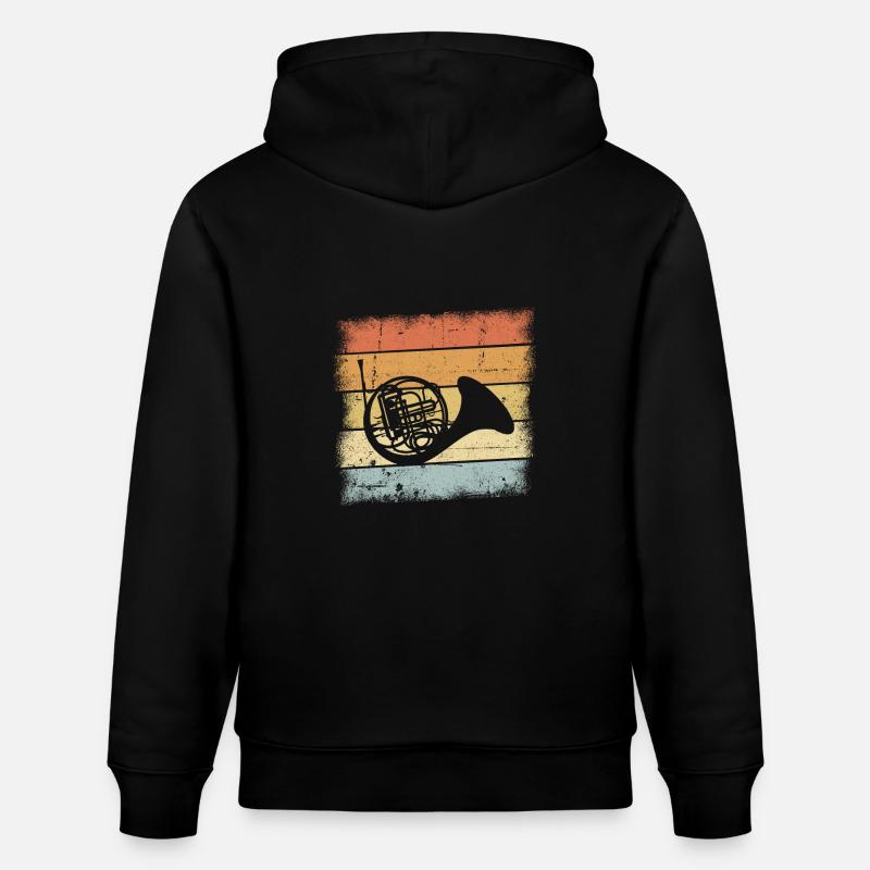 Horn - Stanley/Stella Unisex Bio-Hoodie CRUISER  - Schwarz