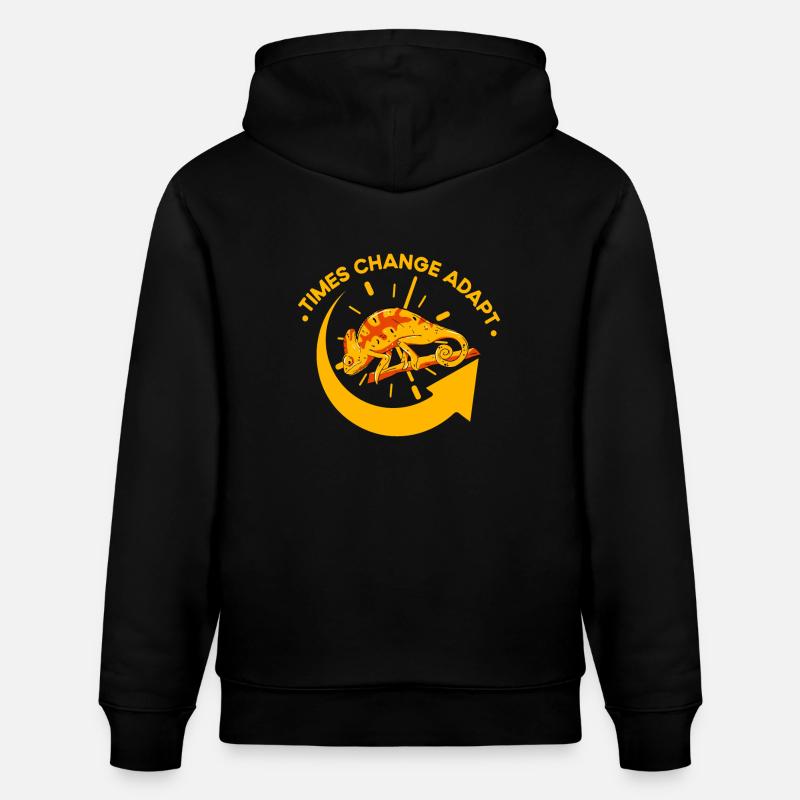 Chameleon Times Change Adapt - Sweat à capuche bio CRUISER Stanley/Stella Unisexe - noir