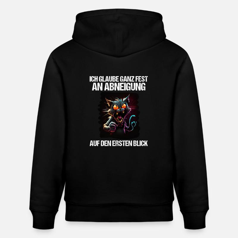 Katze Kätzchen Katzenhalter Katzen Sarkasmus - Stanley/Stella Unisex Bio-Hoodie CRUISER - Schwarz