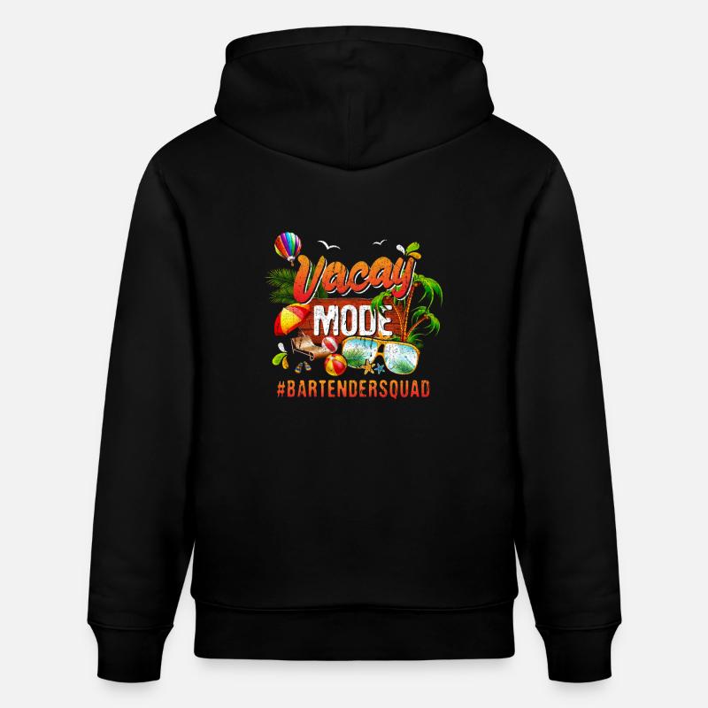 Barman Vacation Group #Bartendersquad - Sweat à capuche bio CRUISER Stanley/Stella Unisexe - noir
