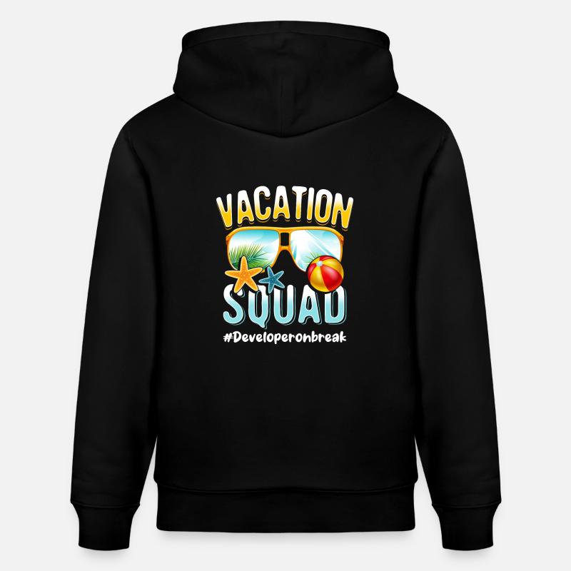 Developer Vacation Squad #Developeronbreak - Sweat à capuche bio CRUISER Stanley/Stella Unisexe - noir