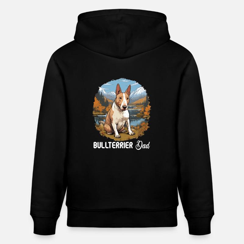 Chien Bull Terrier - Sweat à capuche bio CRUISER Stanley/Stella Unisexe - noir