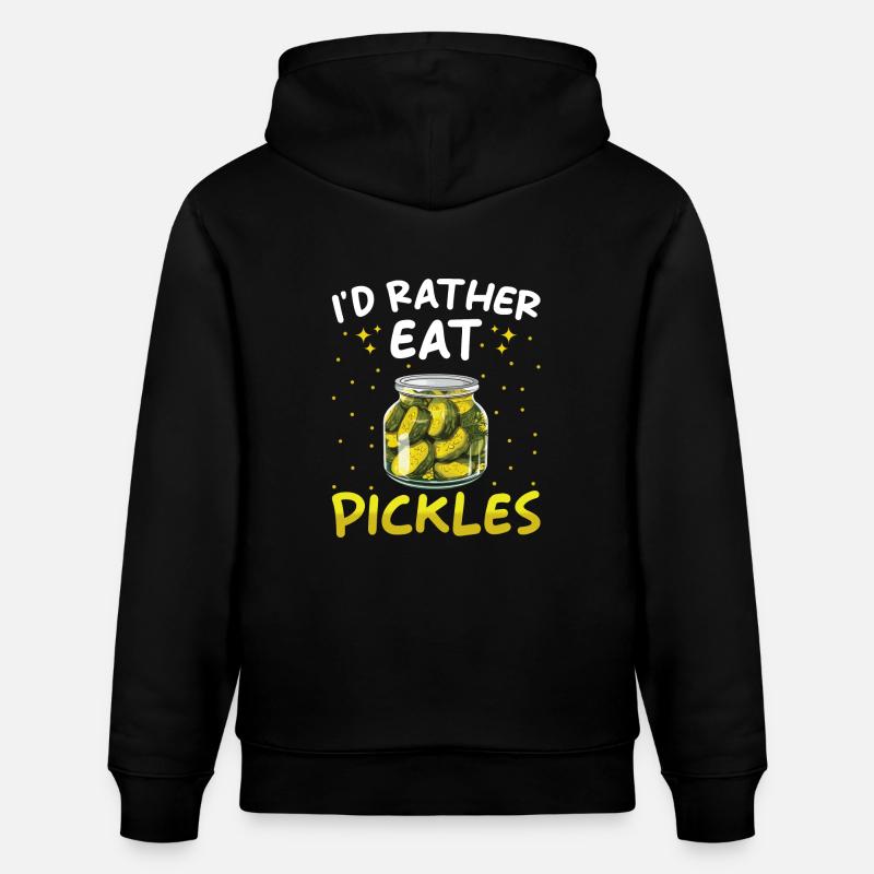Pickles Lover concombre mariné cadeau - Sweat à capuche bio CRUISER Stanley/Stella Unisexe - noir