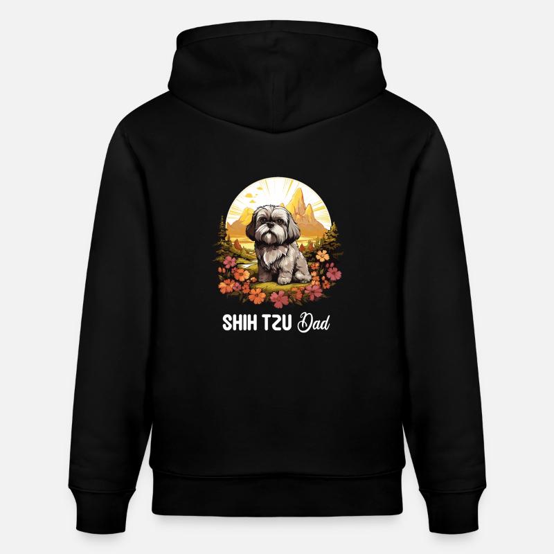 Shih Tzu - Sweat à capuche bio CRUISER Stanley/Stella Unisexe - noir