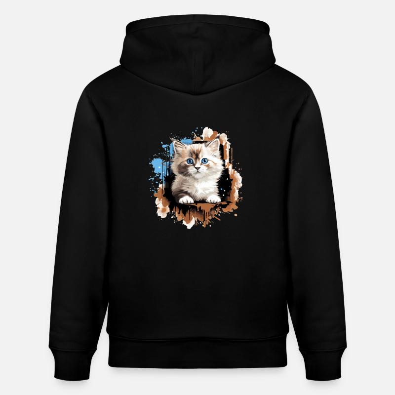 Poupée de chiffon - Sweat à capuche bio CRUISER Stanley/Stella Unisexe - noir