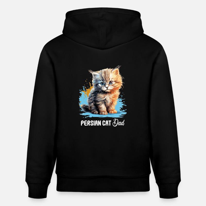 Persian Cat Perser Katze - Stanley/Stella Unisex Bio-Hoodie CRUISER - Schwarz