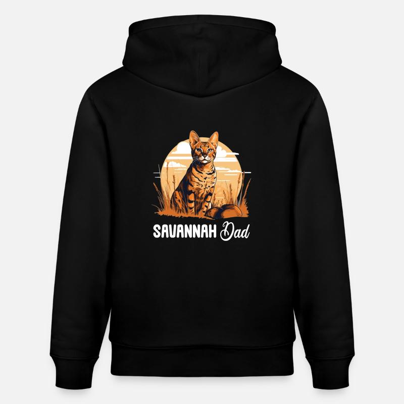 Savane - Sweat à capuche bio CRUISER Stanley/Stella Unisexe - noir