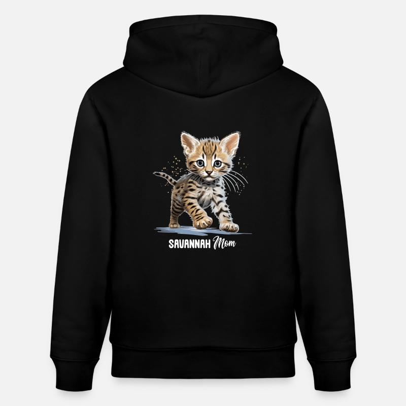 Savane - Sweat à capuche bio CRUISER Stanley/Stella Unisexe - noir