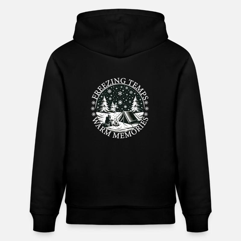 Camper Camp d’hiver Tente Camping - Sweat à capuche bio CRUISER Stanley/Stella Unisexe - noir