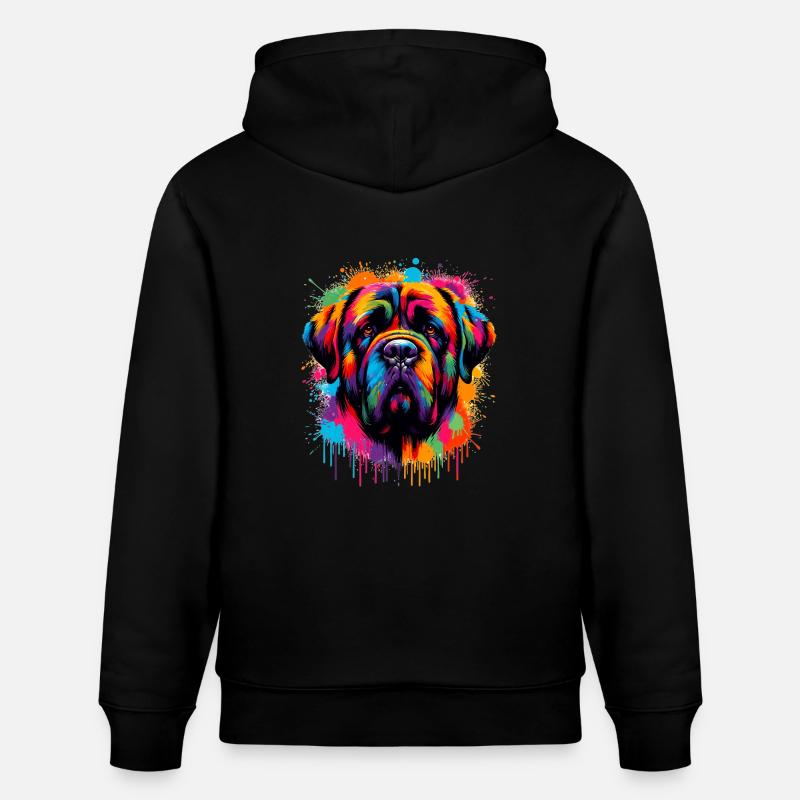 Mastiff Tête de chien Graphique - Sweat à capuche bio CRUISER Stanley/Stella Unisexe - noir