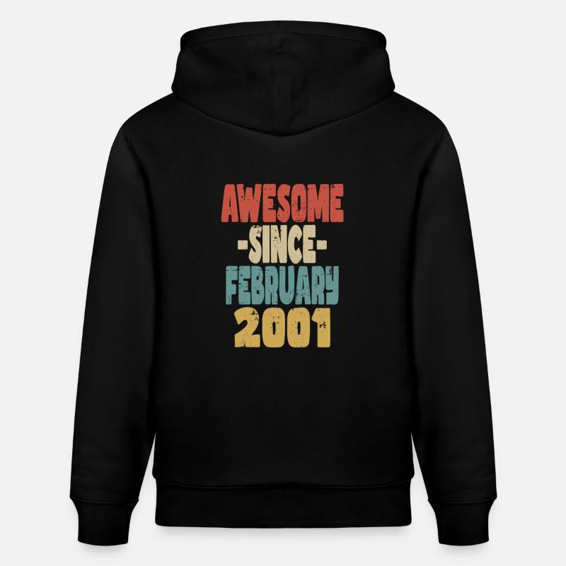 Génial Février 2001 - Sweat à capuche bio CRUISER Stanley/Stella Unisexe - noir