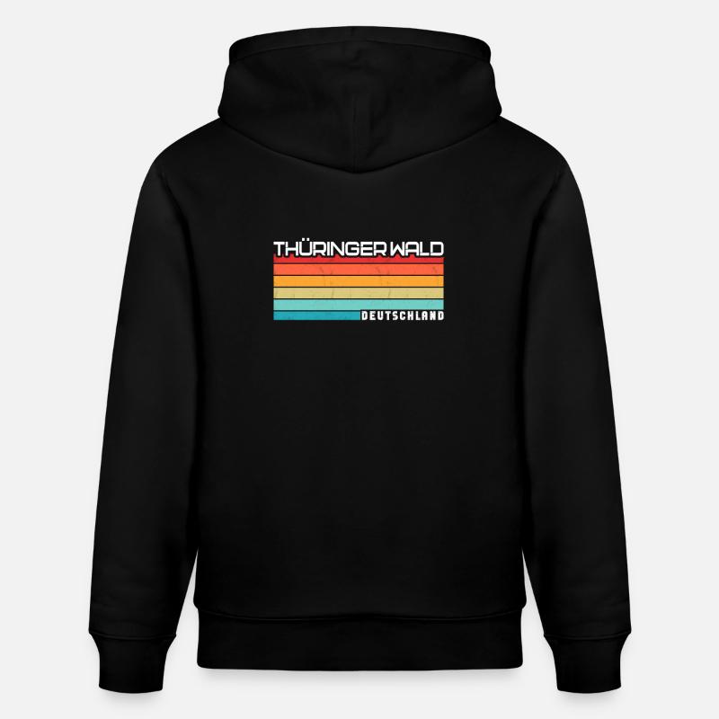 Forêt de Thuringe - Sweat à capuche bio CRUISER Stanley/Stella Unisexe - noir